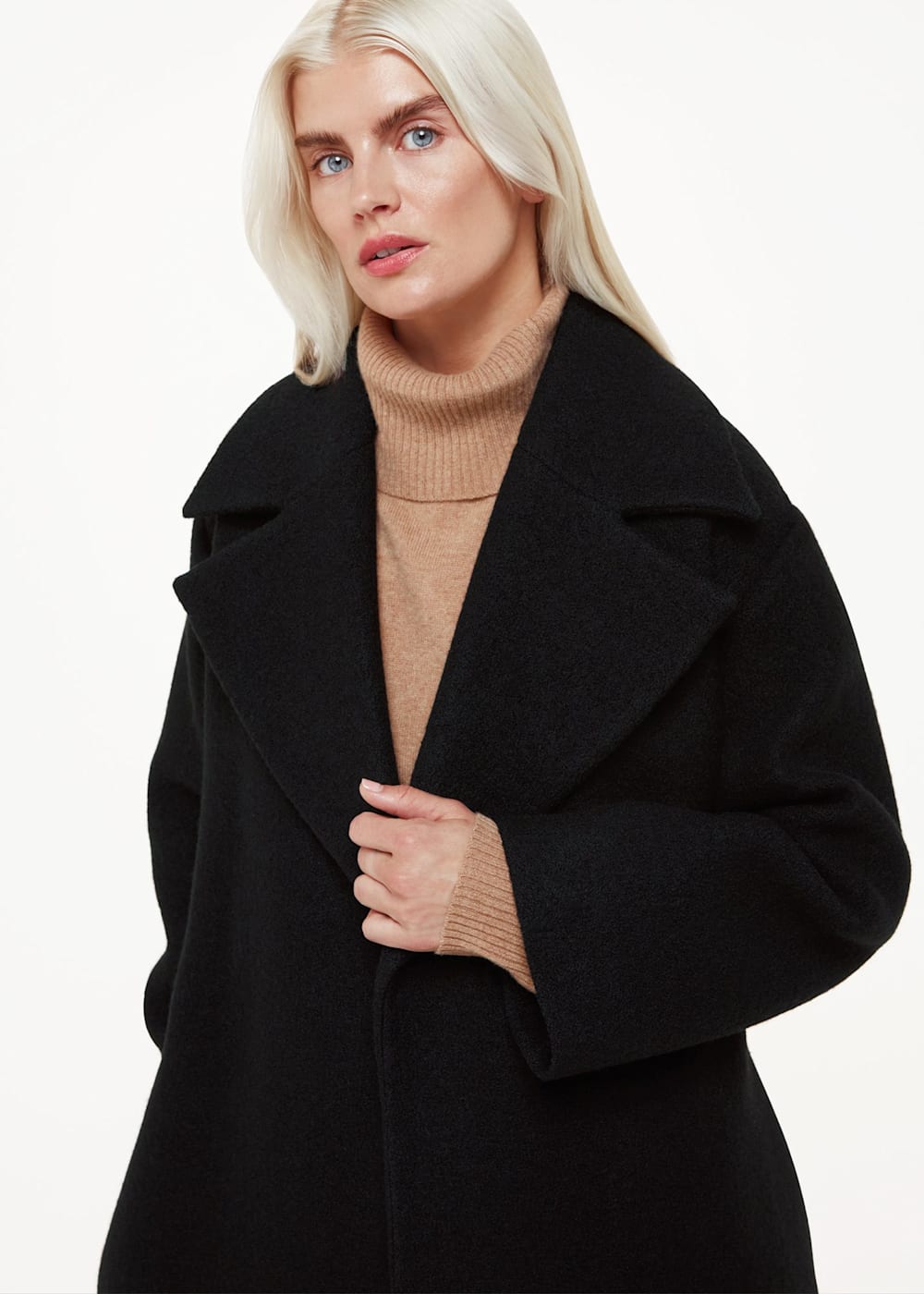 Black coat wrap store