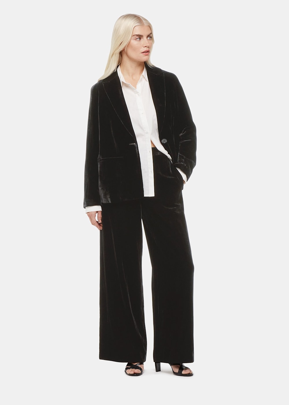 Velvet blazer petite deals