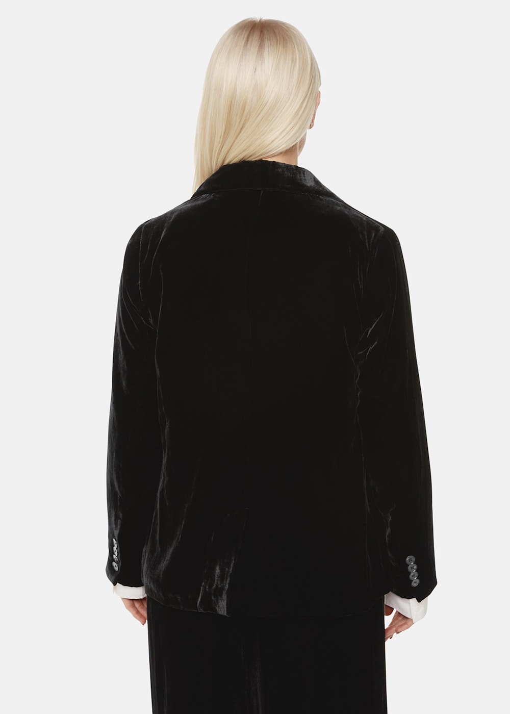 Black Velvet Blazer WHISTLES Whistles UK