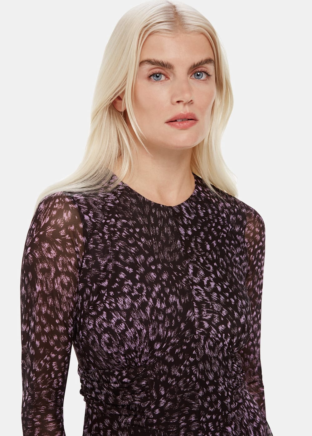 Whistles feather print dress online