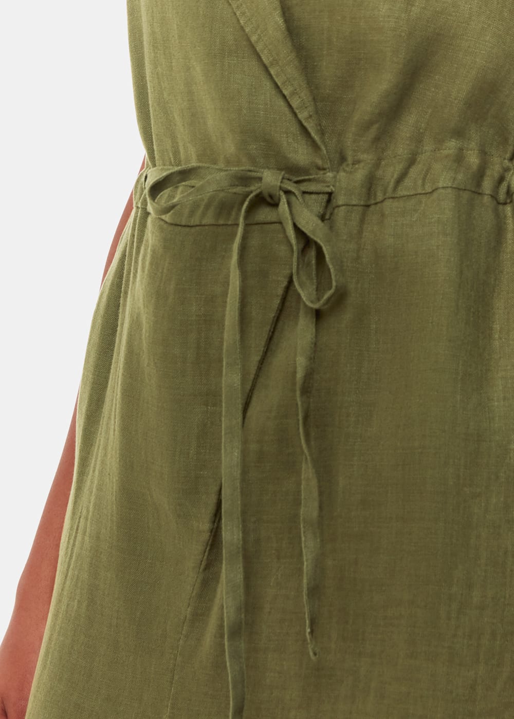 Khaki wrap jumpsuit hotsell