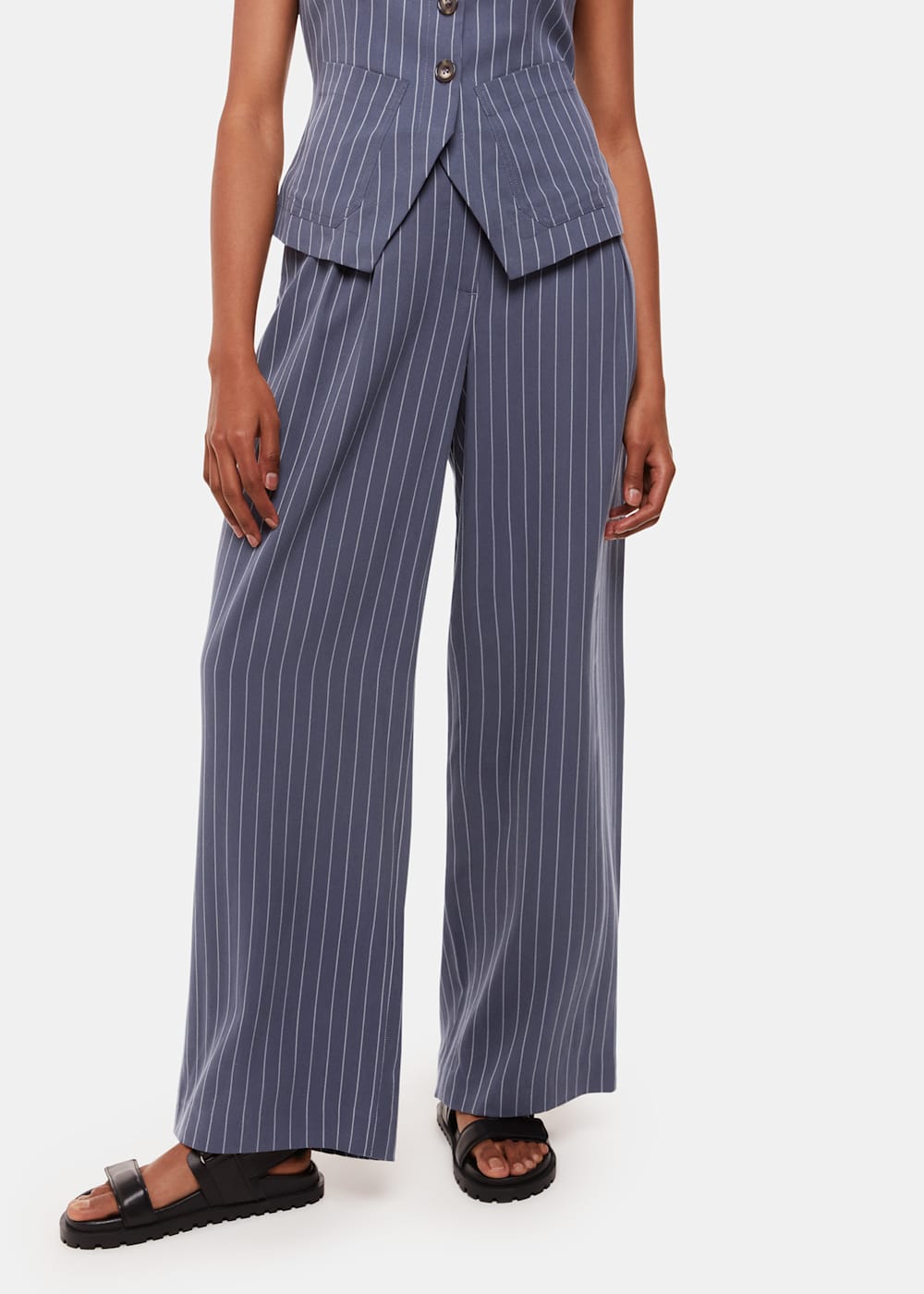 Whistles Lottie Pinstripe Trousers Whistles Lottie Pinstripe Trousers