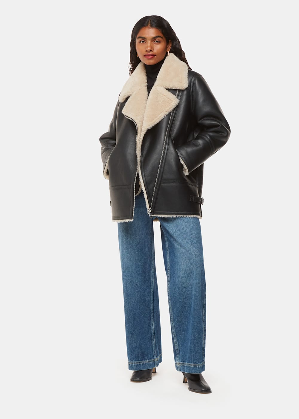 Petite aviator coat best sale