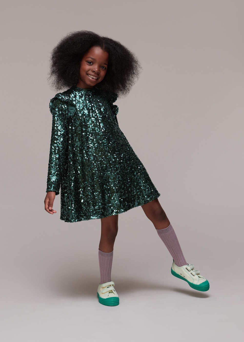 Black and green sequin dress shop