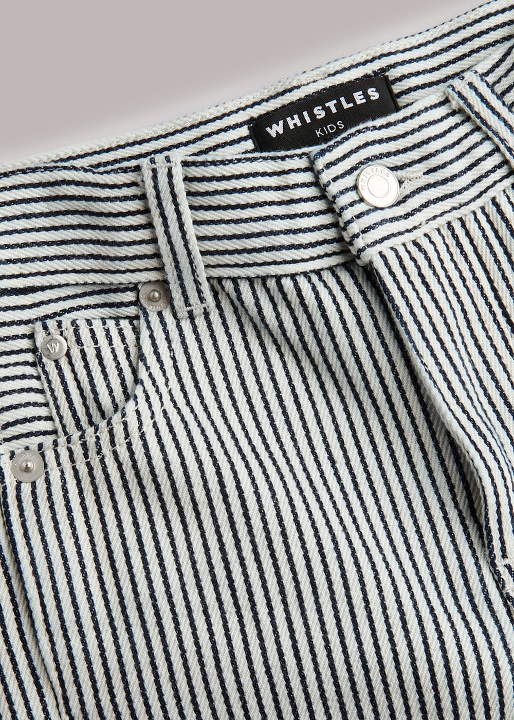 Striped line jeans deals