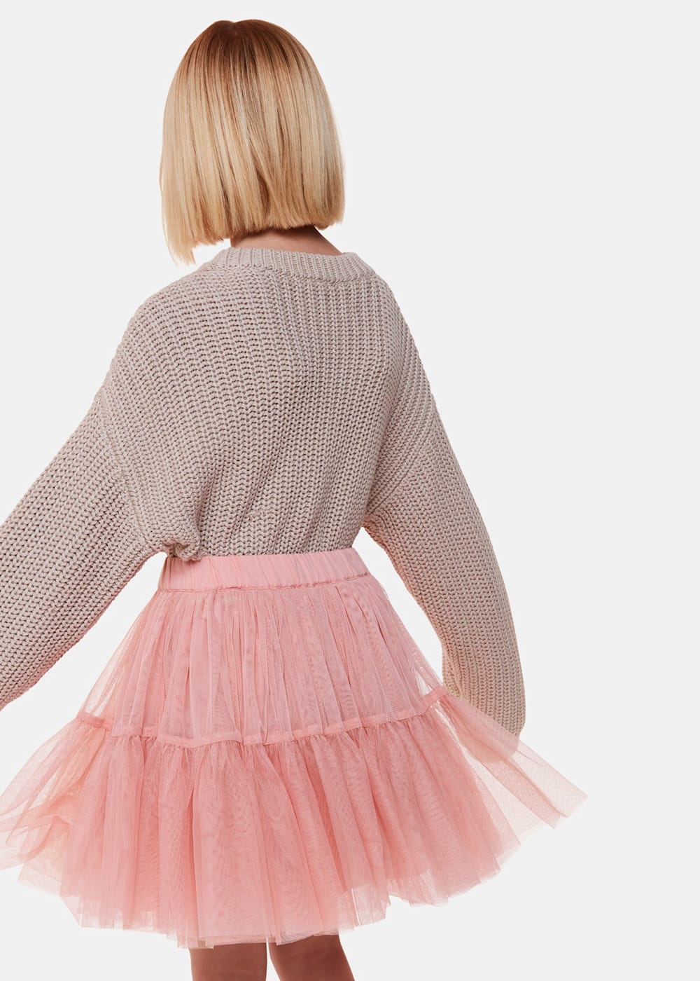 Pink tulle skirt us new arrivals