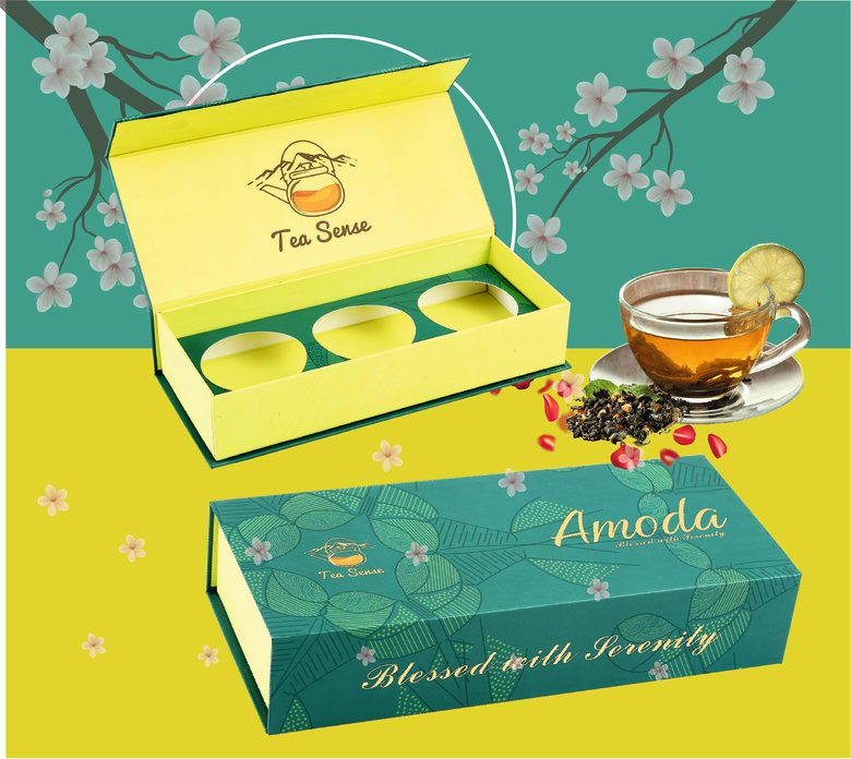 Magnetic Closure Small Rigid Box Tea Industry — Rigid box packaging project