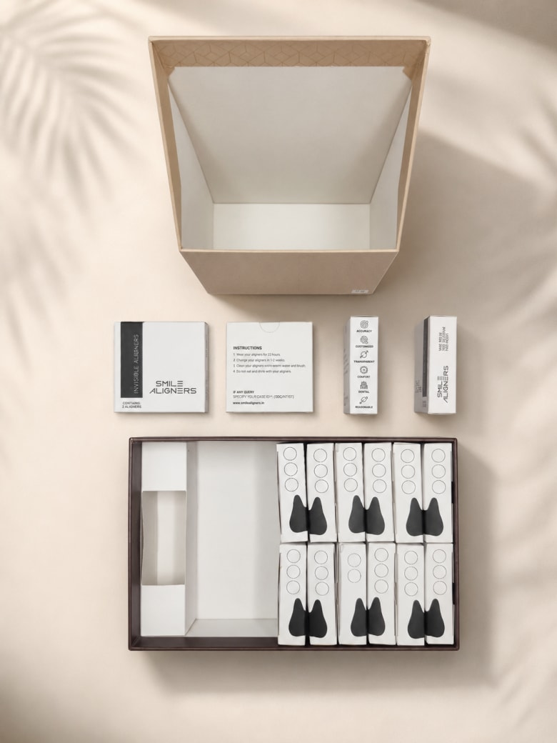 Slider Slant Cut Rigid Box Dental Industry — Rigid box packaging project