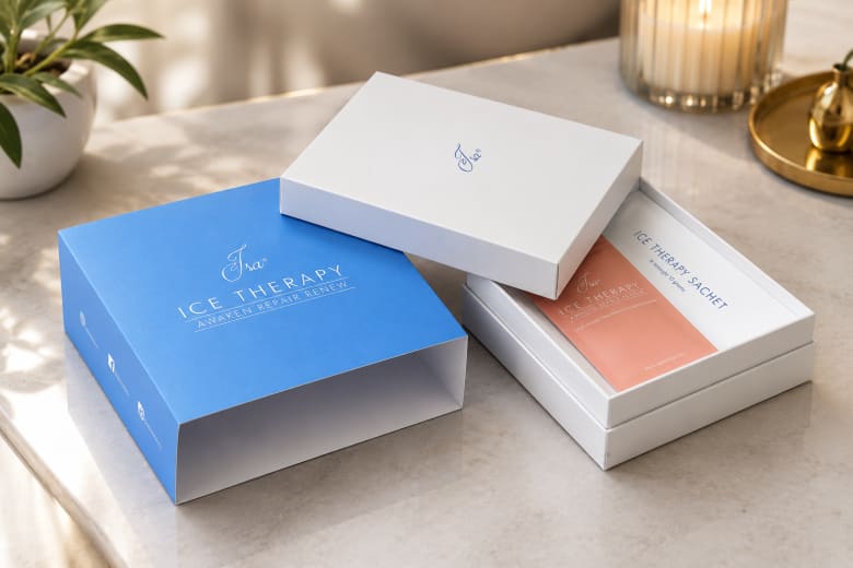 Slider Rigid Box Skincare Product Packaging — Rigid box packaging project