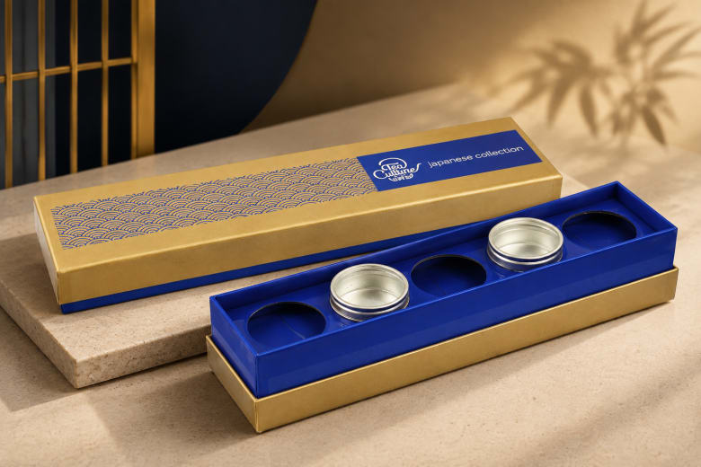 Shoulder Neck Long Rigid Box Tea Industry Packaging — Rigid box packaging project
