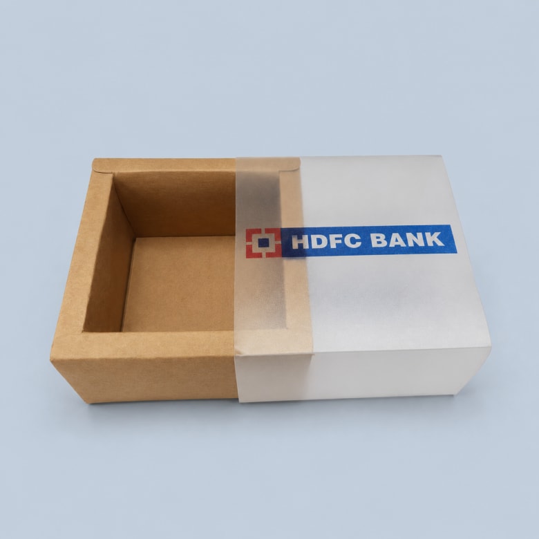 HDFC Bank Slider Window Small Carton — Cartons packaging project