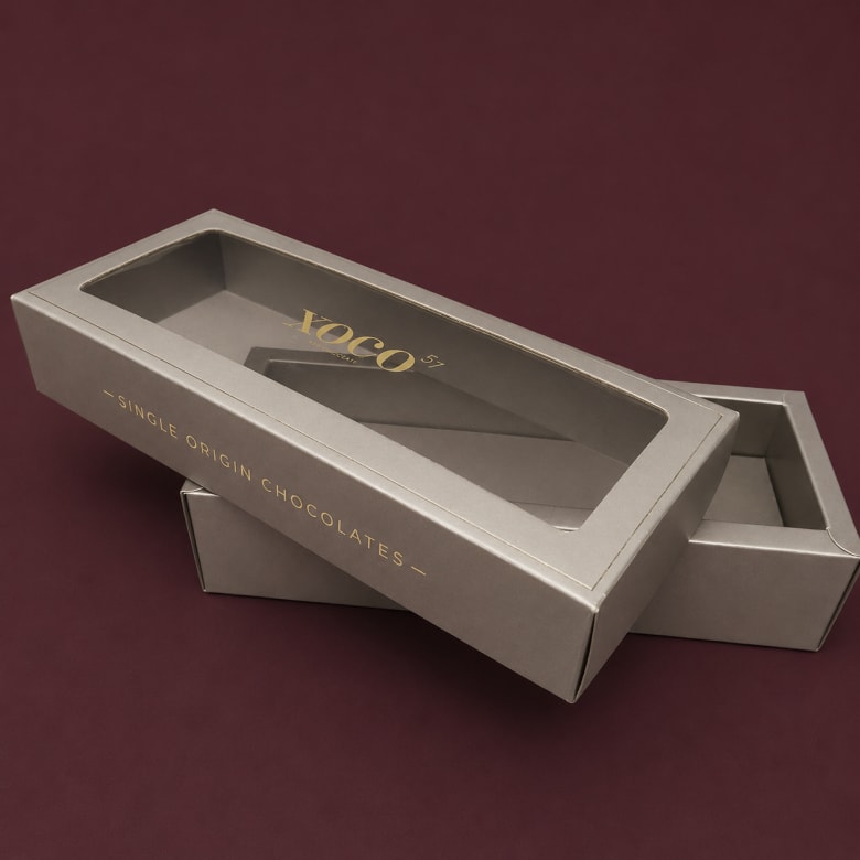 Top Down Soft Box with Display Window Confectionary Product Packaging — Soft box packaging project