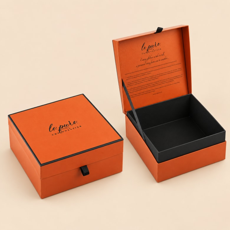 Ribbon Rigid box for Confectionery Industry