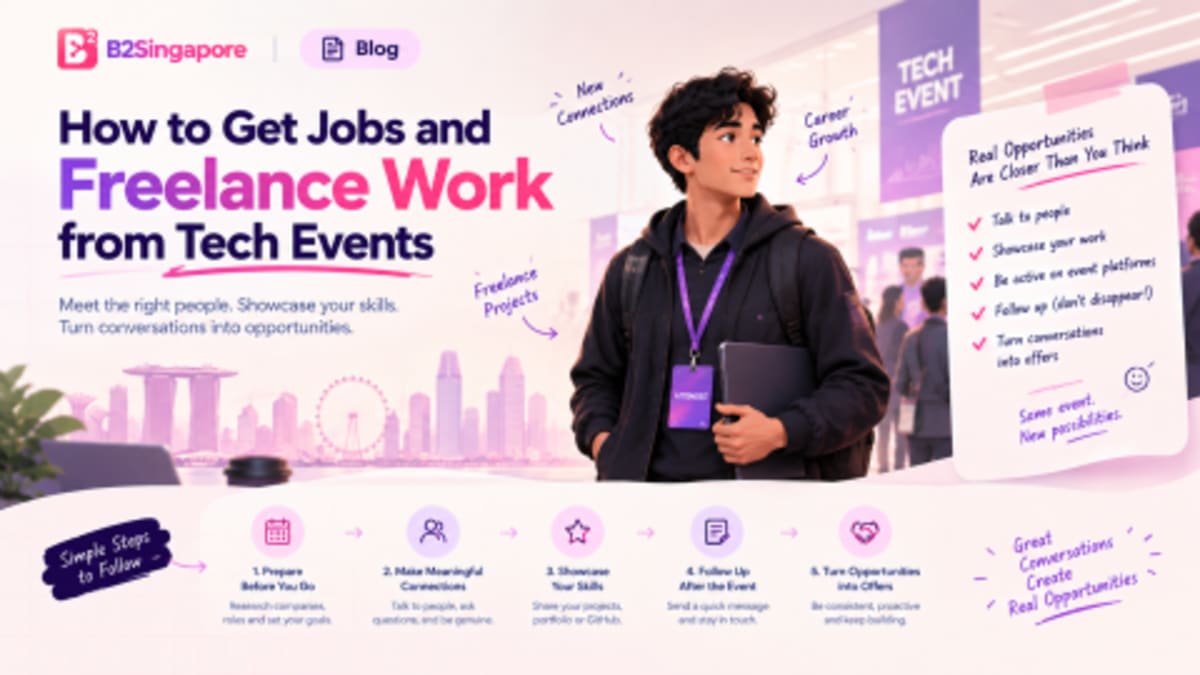 How to Turn a Tech Event into a Job or Freelance Opportunity