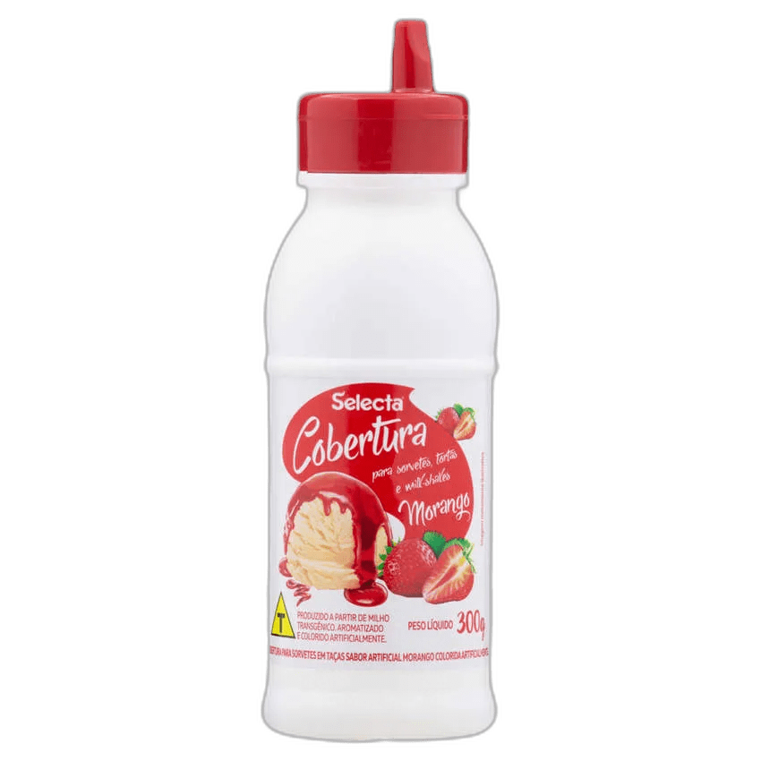 cobertura de morango