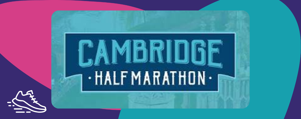 Text reading Cambridge Half Marathon