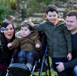 Family in the park