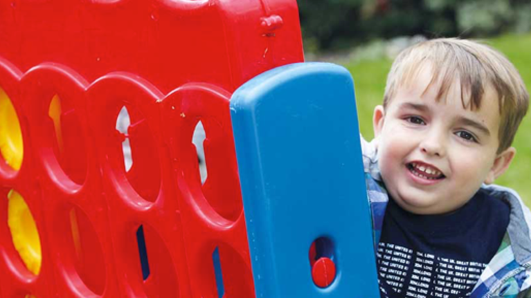 Boy playing