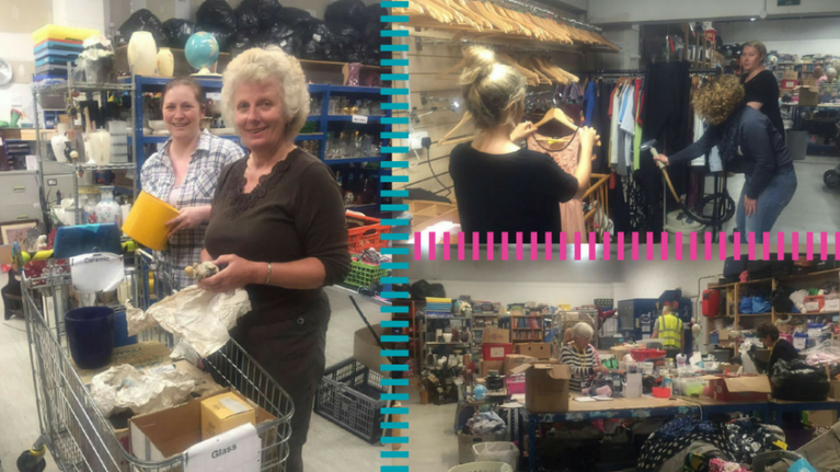 Volunteering collage