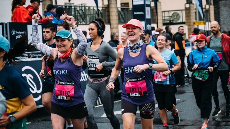 Runners in Bristol Half marathon