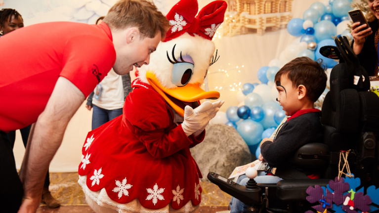 Boy with Daisy Duck