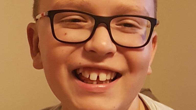 Kacper smiling