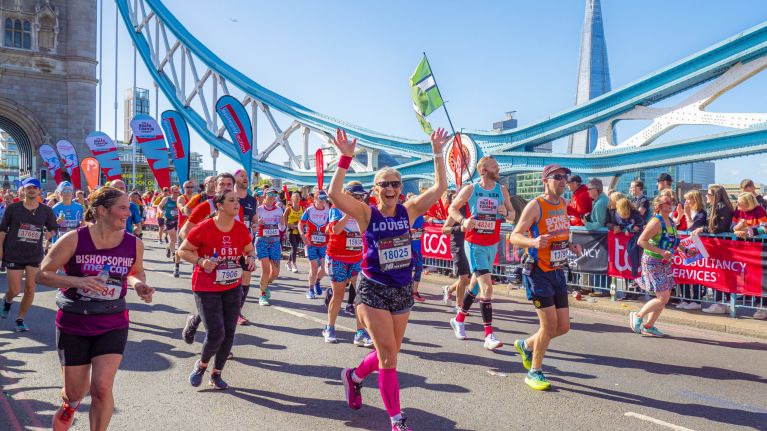 TCS London Marathon runner