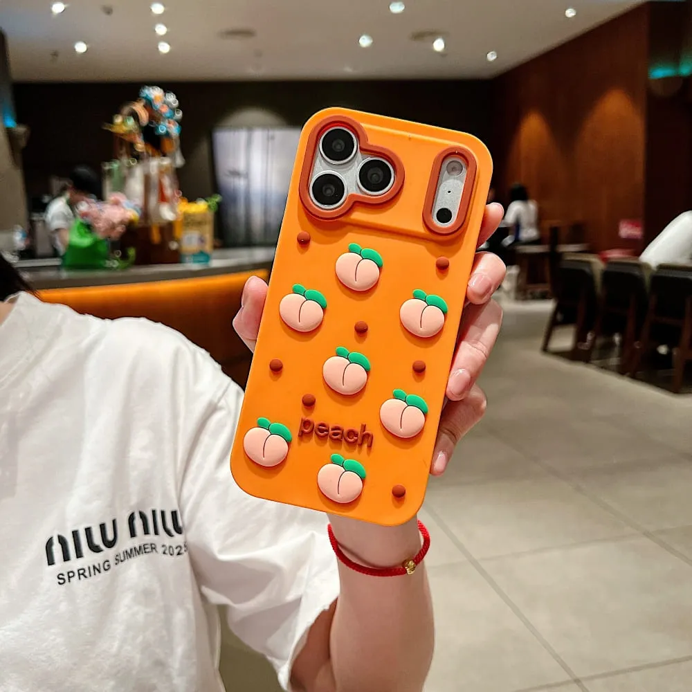 Summer Peach Bliss Silicone Phone Case - view 3