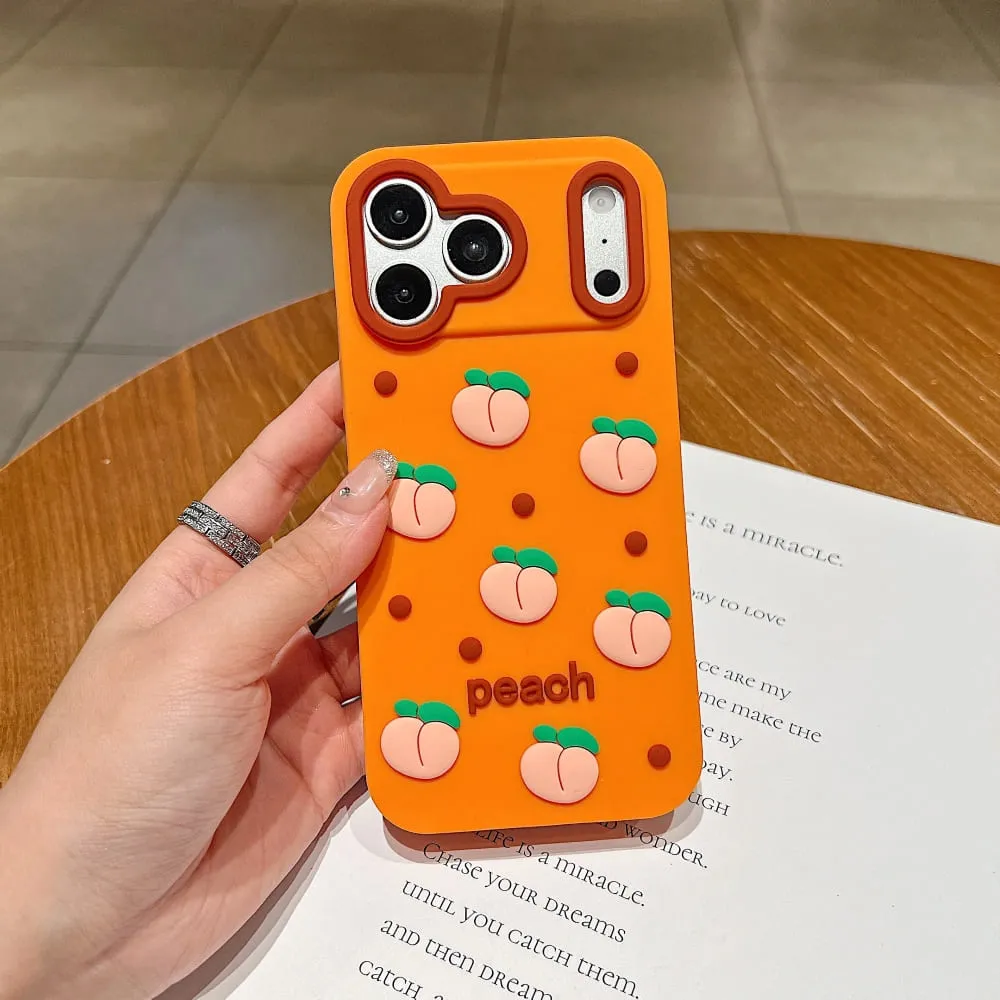 Summer Peach Bliss Silicone Phone Case - view 4