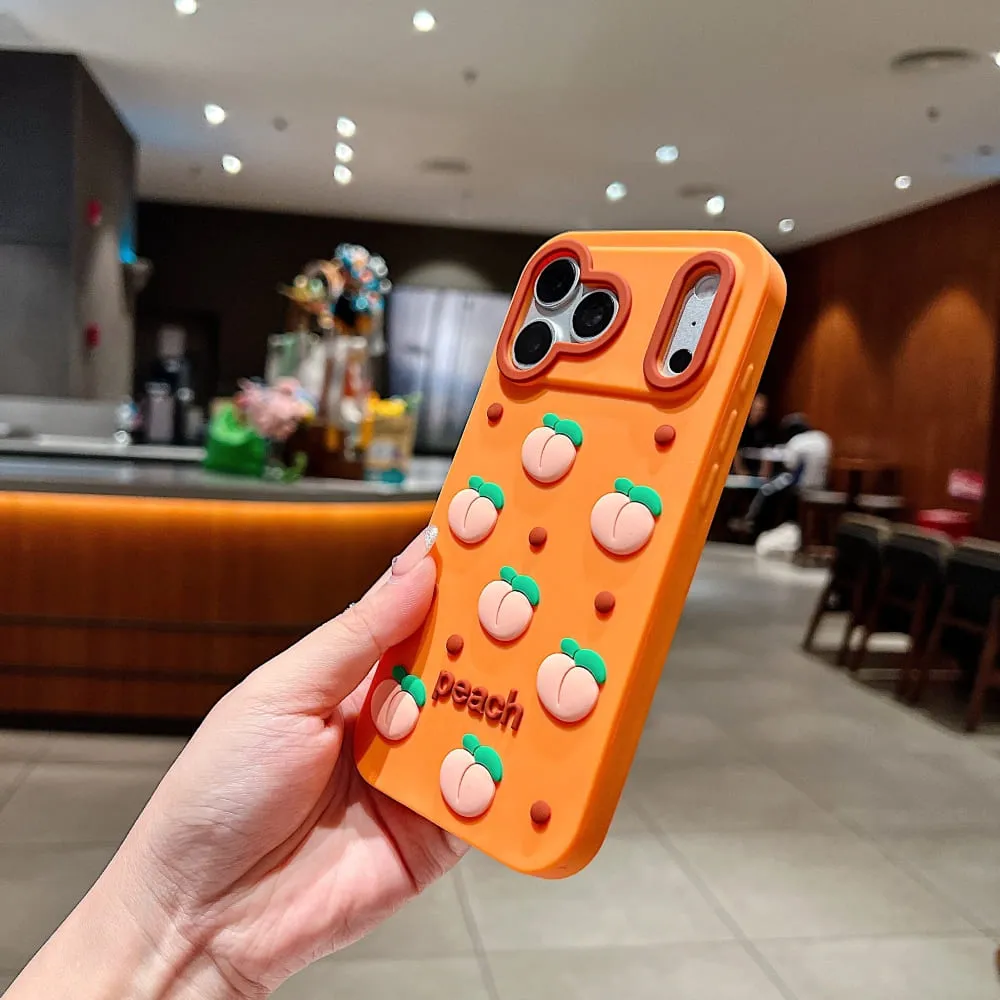 Summer Peach Bliss Silicone Phone Case - view 6