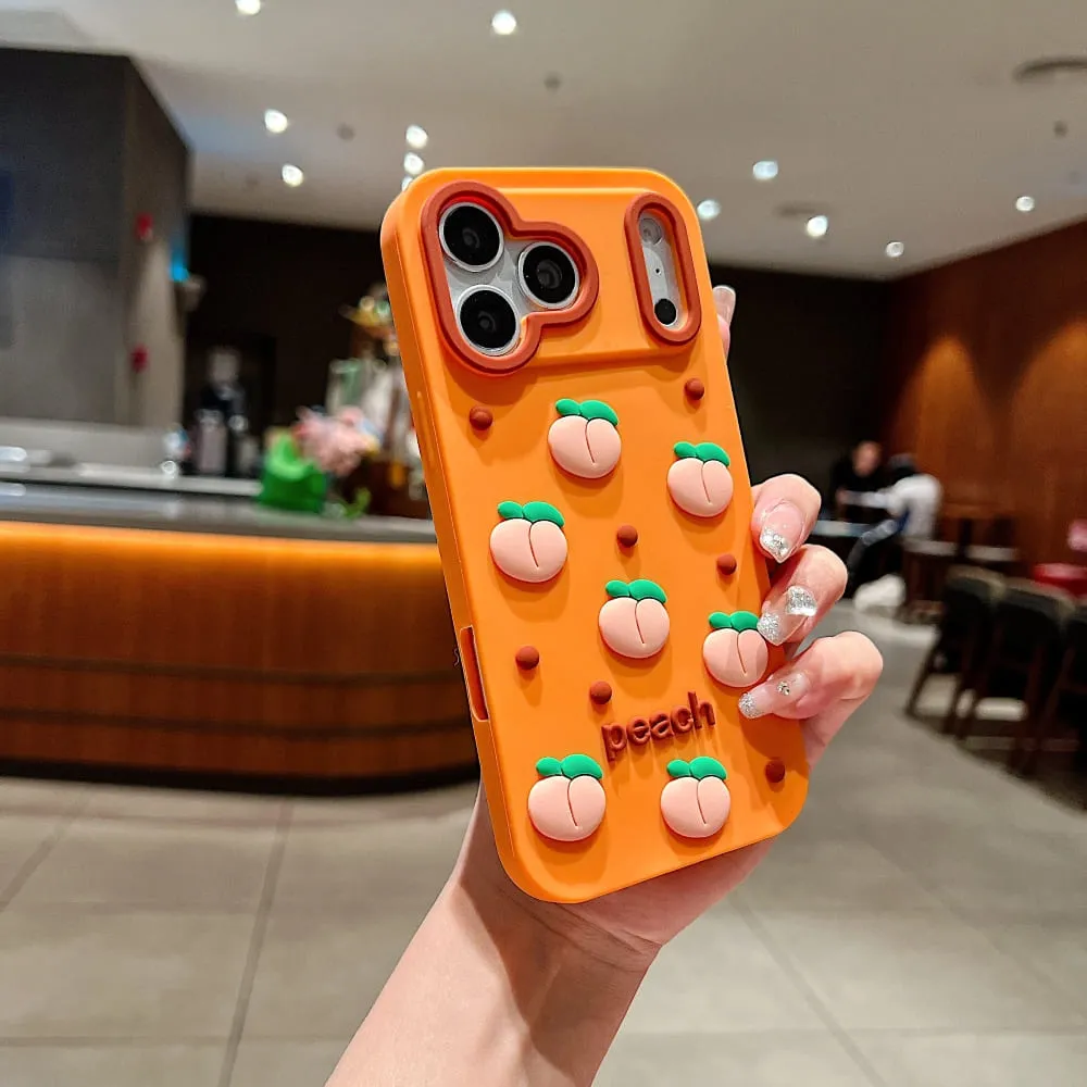Summer Peach Bliss Silicone Phone Case - view 7