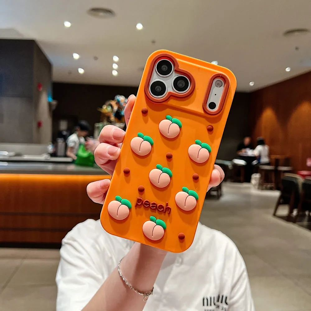 Summer Peach Bliss Silicone Phone Case - view 8
