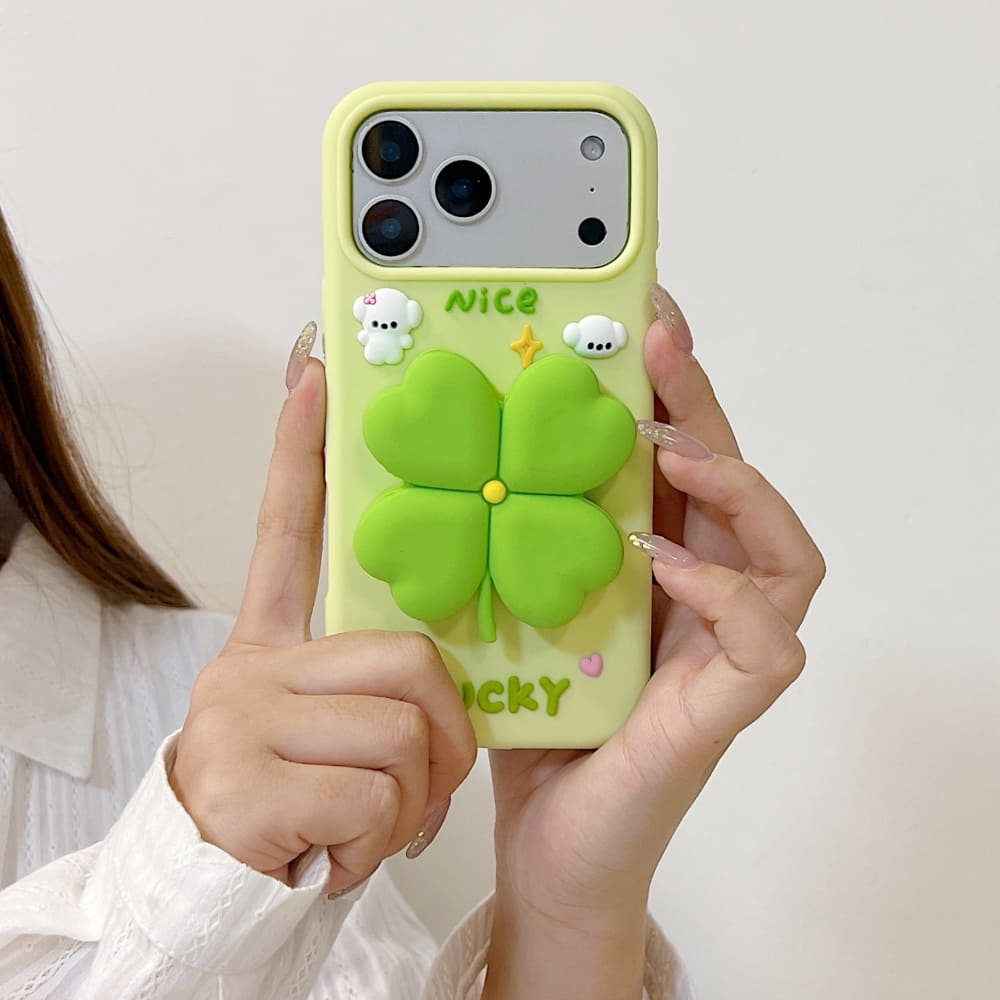 Bright Luck Clover Phone Case with Charms - view 4