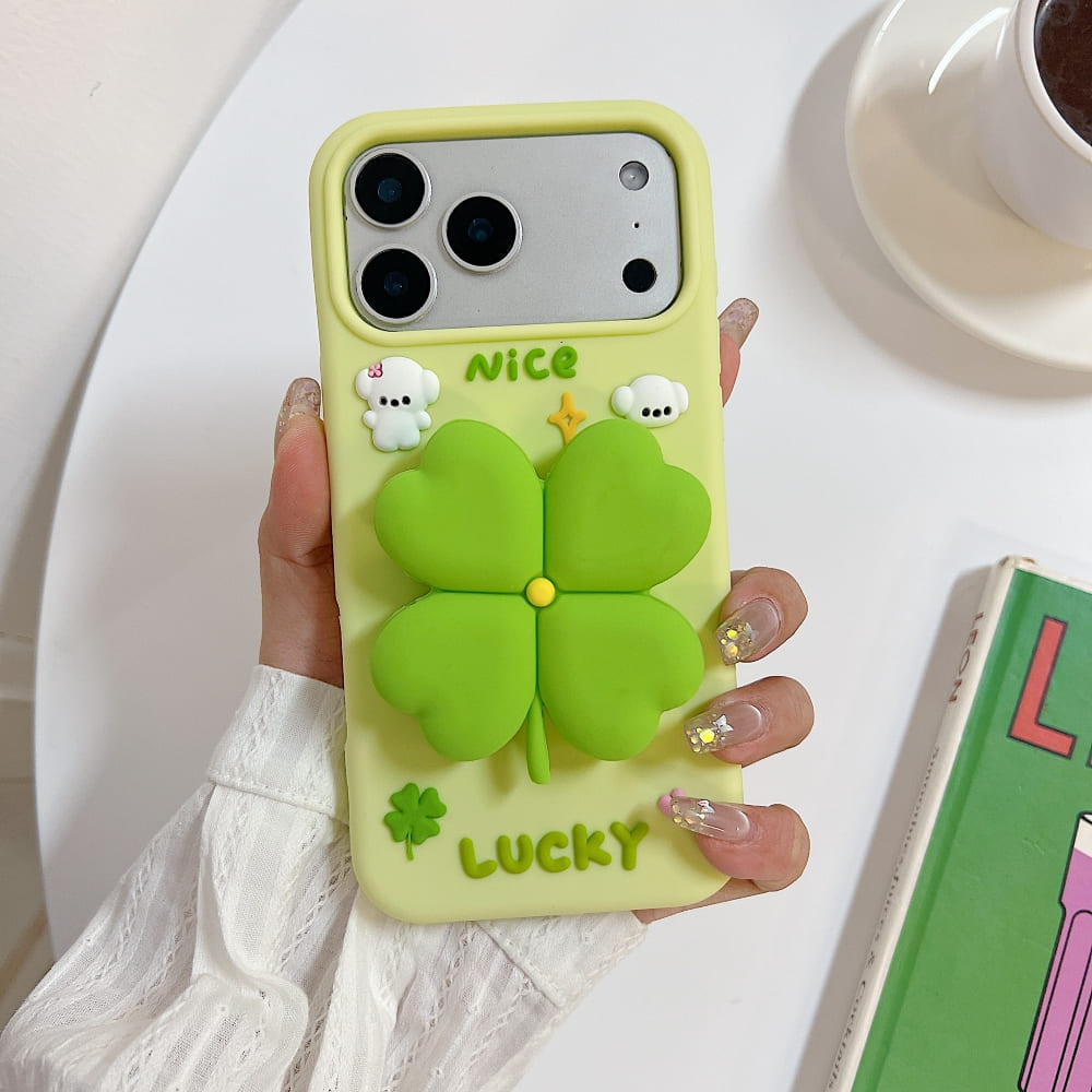 Bright Luck Clover Phone Case with Charms - view 6