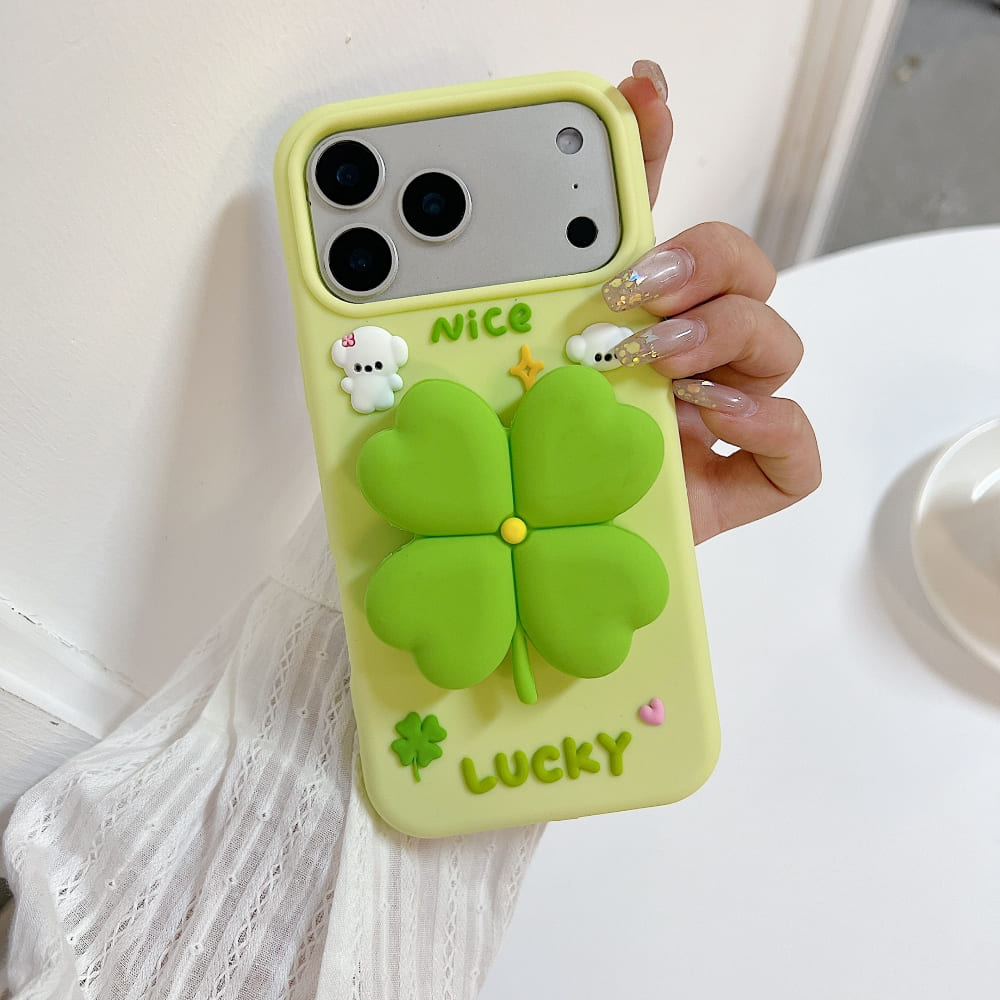 Bright Luck Clover Phone Case with Charms - view 7