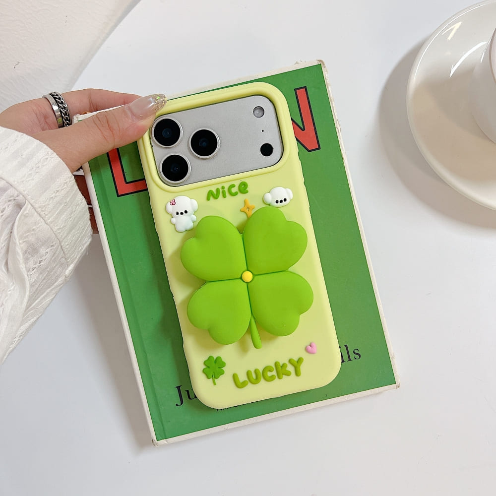 Bright Luck Clover Phone Case with Charms - view 8