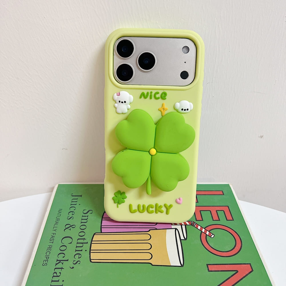 Bright Luck Clover Phone Case with Charms - view 10