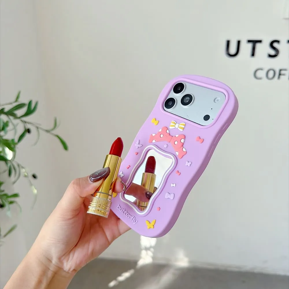 Butterfly Bow Dream Mirror Silicone Phone Case - view 2