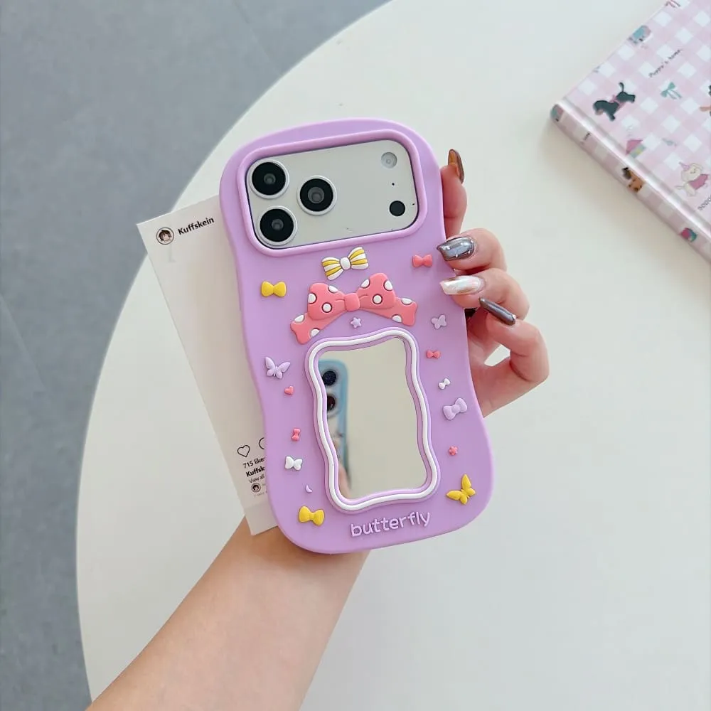 Butterfly Bow Dream Mirror Silicone Phone Case - view 5