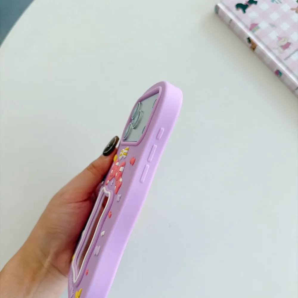 Butterfly Bow Dream Mirror Silicone Phone Case - view 6