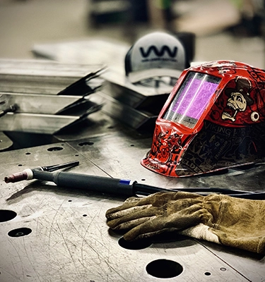 Welding hood, hat, and tools