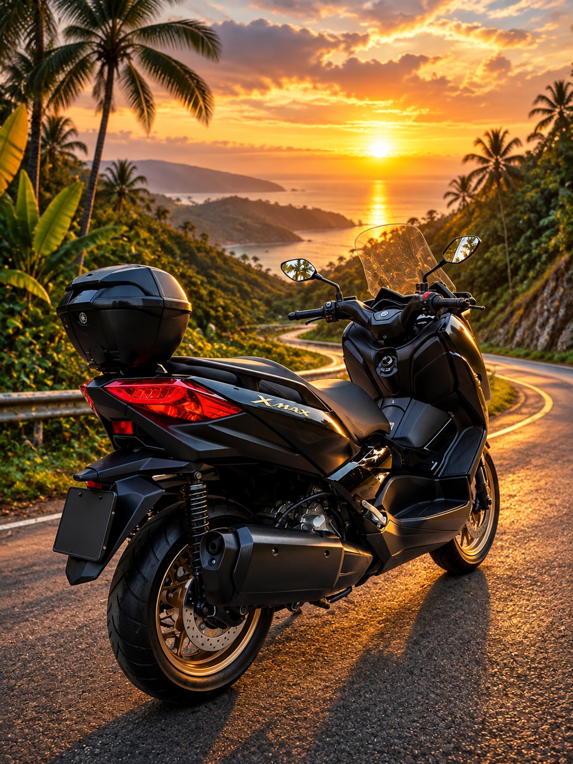 Yamaha XMAX 300 - на закате