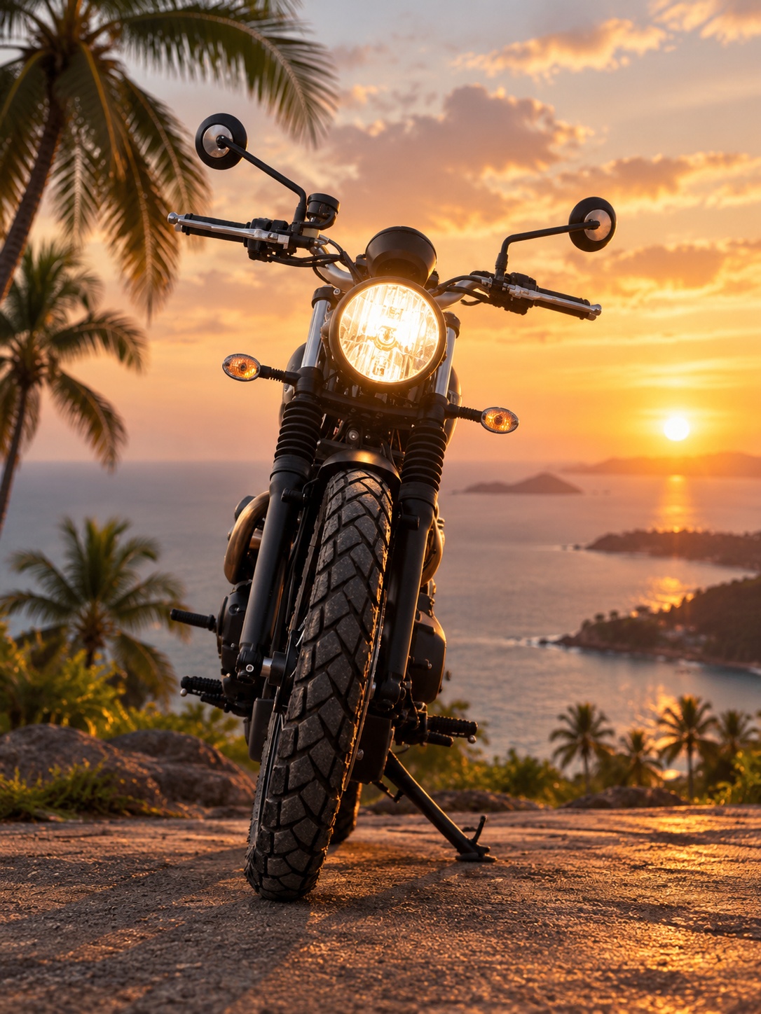 Triumph Scrambler 400 X - фара