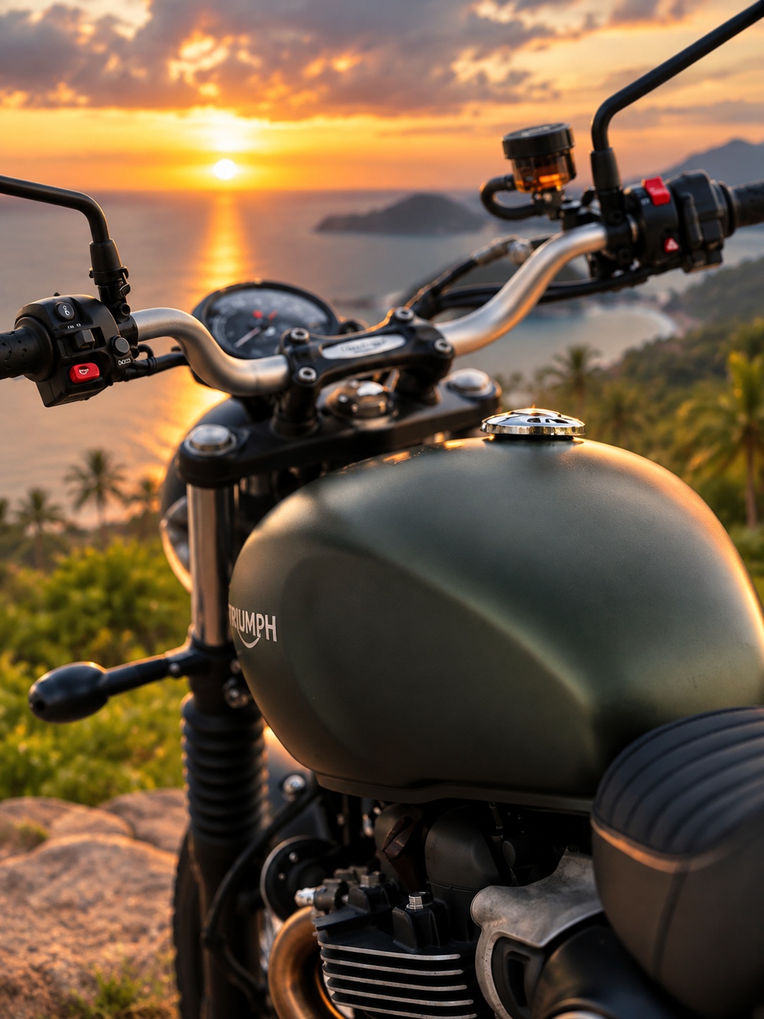 Triumph Scrambler 400 X - бак