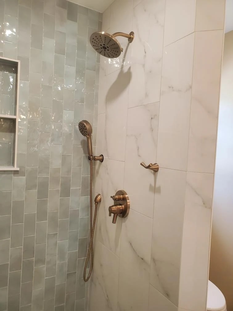 Modern Bathroom Renovation with Custom Features in Virginia Beach in Virginia Beach — by Coradi Contracting