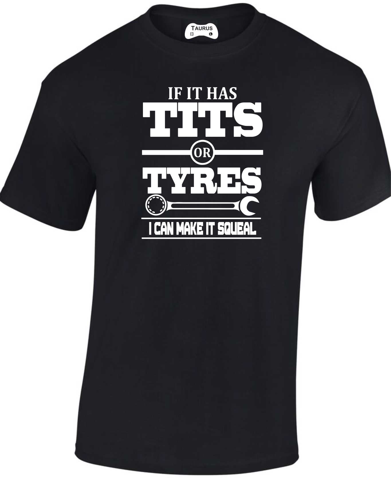 Tits Or Tyres Funny Mechanic T Shirt - Image 3