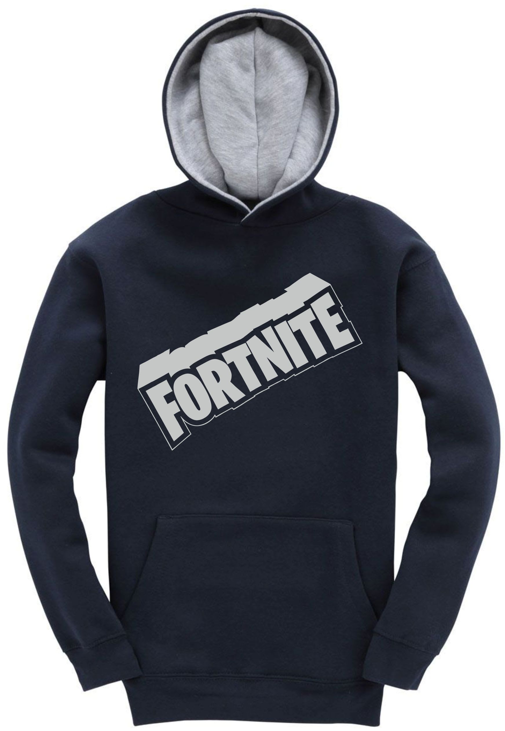 Fortnite Wording with Border Contrast Hoodie