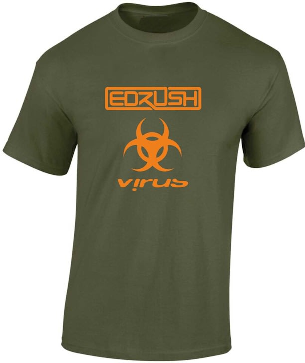 Ed Rush Virus Recordings Drum and Bass T Shirt - Image 2