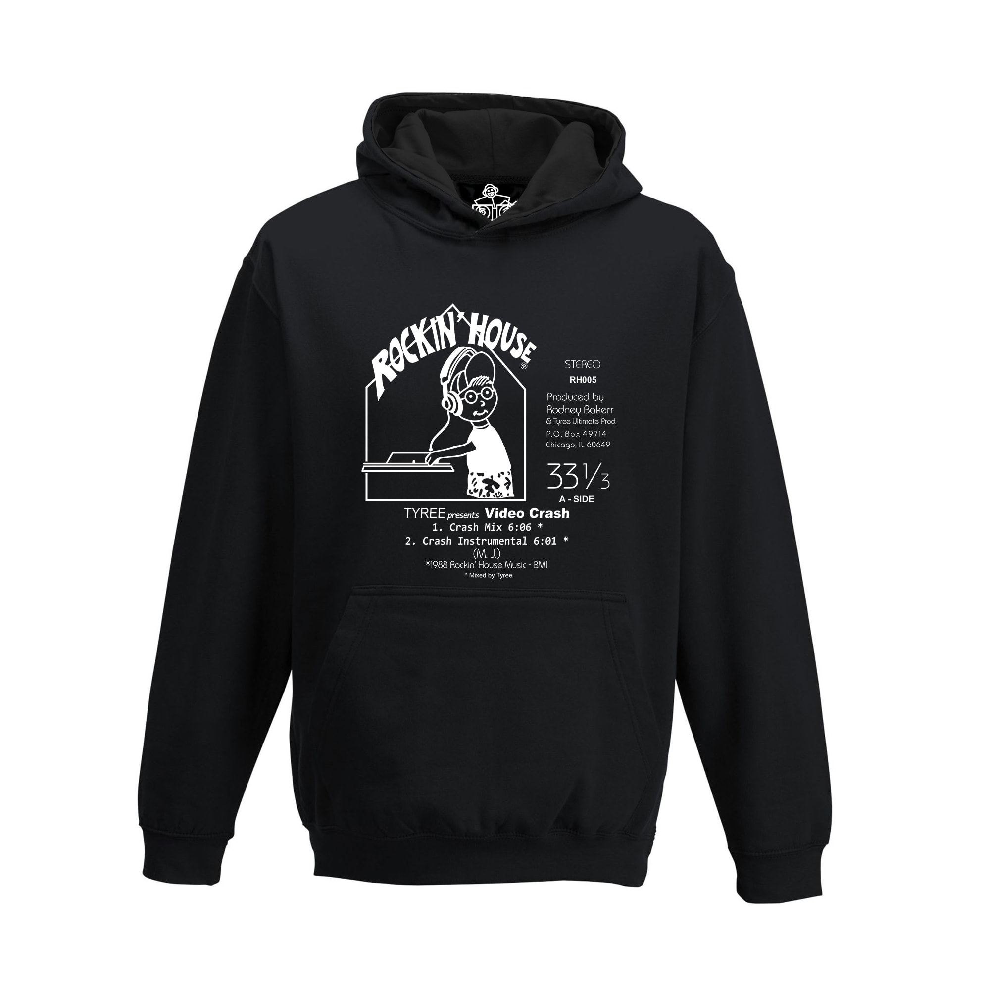 Tyree Cooper Video Crash Rockin House Records Hoodie - Image 2