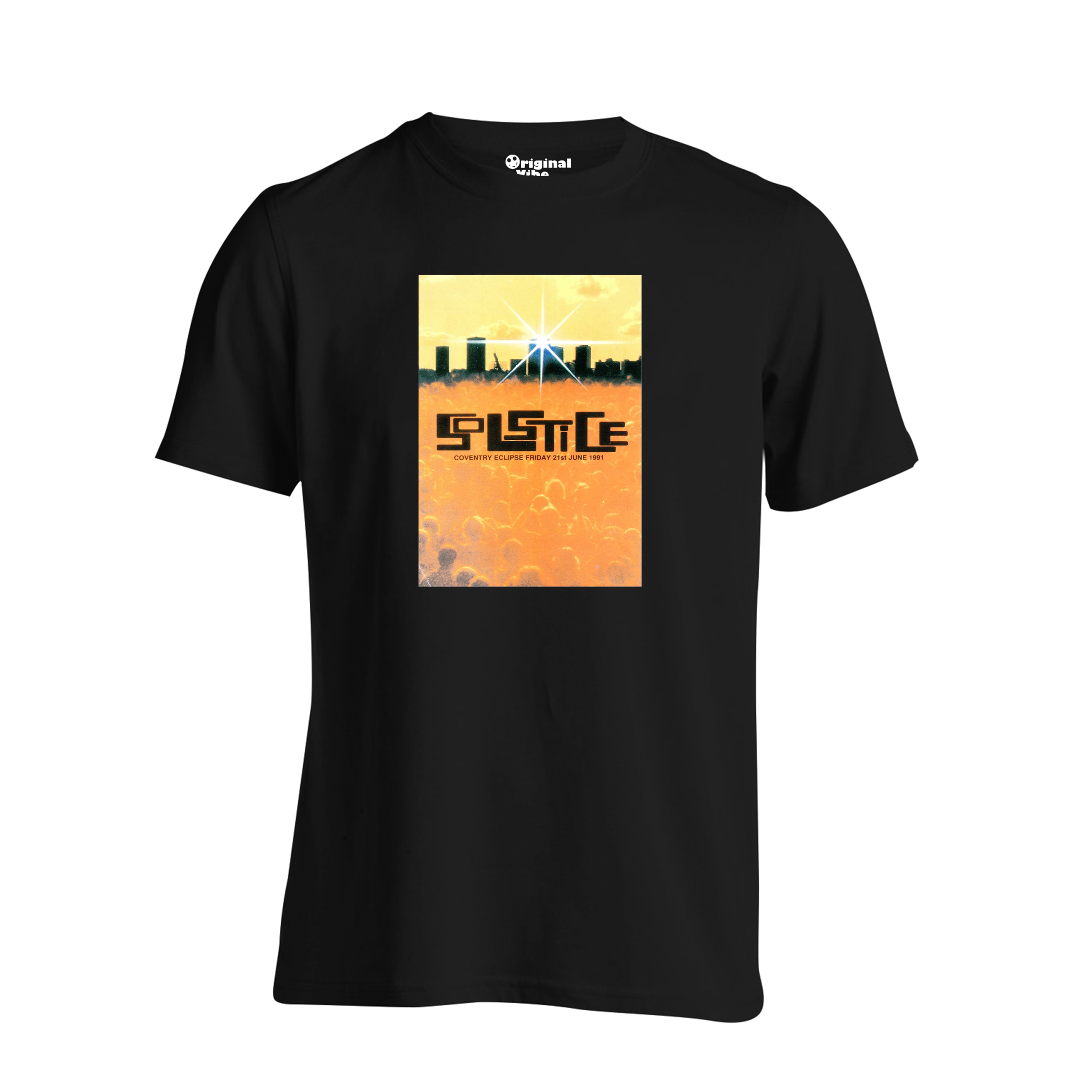 Solstice The Eclipse Coventry 1991 Flyer Rave T Shirt - Image 4